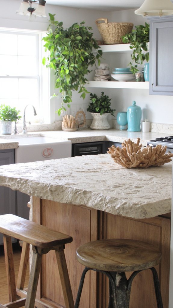 coastal textured coral island