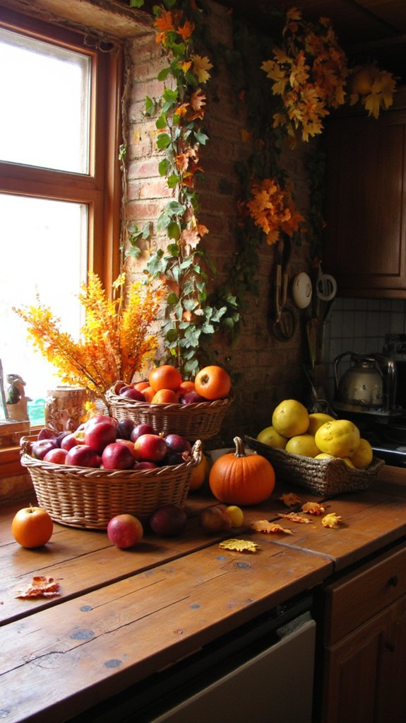 colorful seasonal fruit display