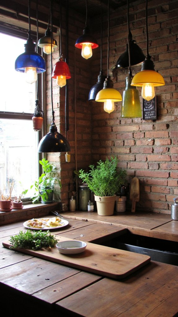 colorful unique cheerful pendants