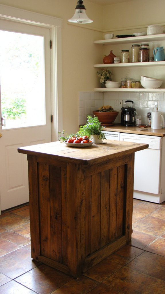 cozy farmhouse kitchen island