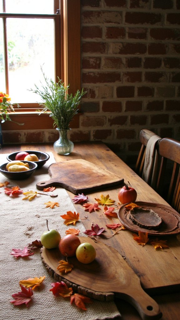 cozy rustic wooden accents