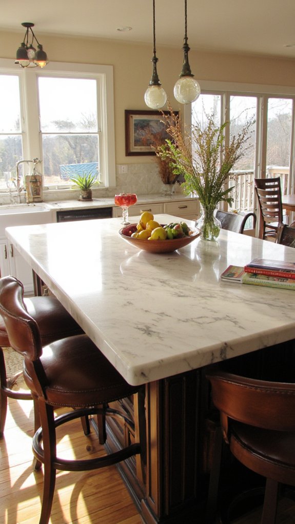 cozy social kitchen seating