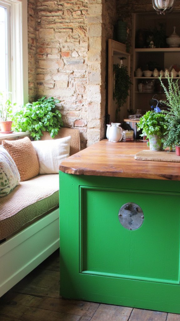 cozy stylish kitchen seating
