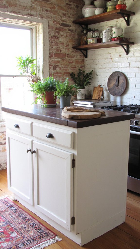 crisp white dark wood contrast