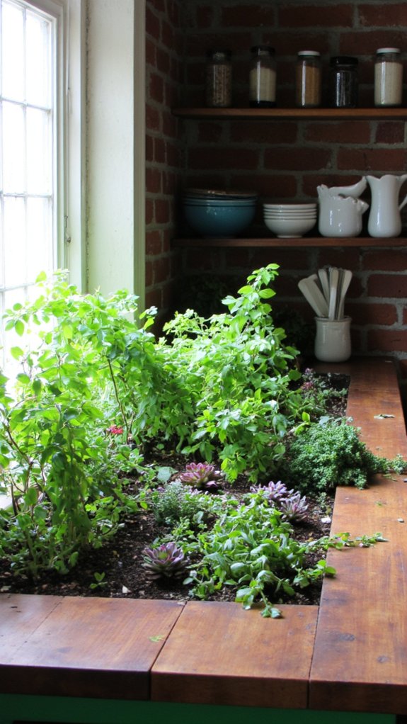 custom planters enhance kitchens