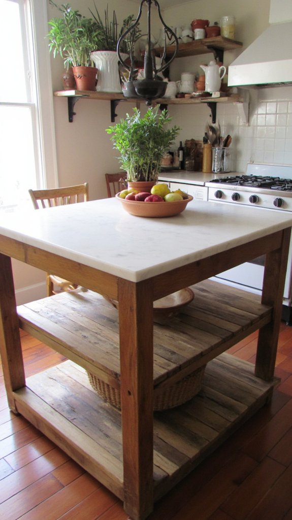 distinctive multi tiered kitchen design