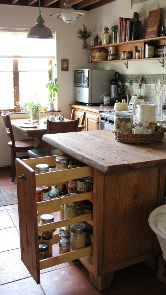 effortless access organized kitchen