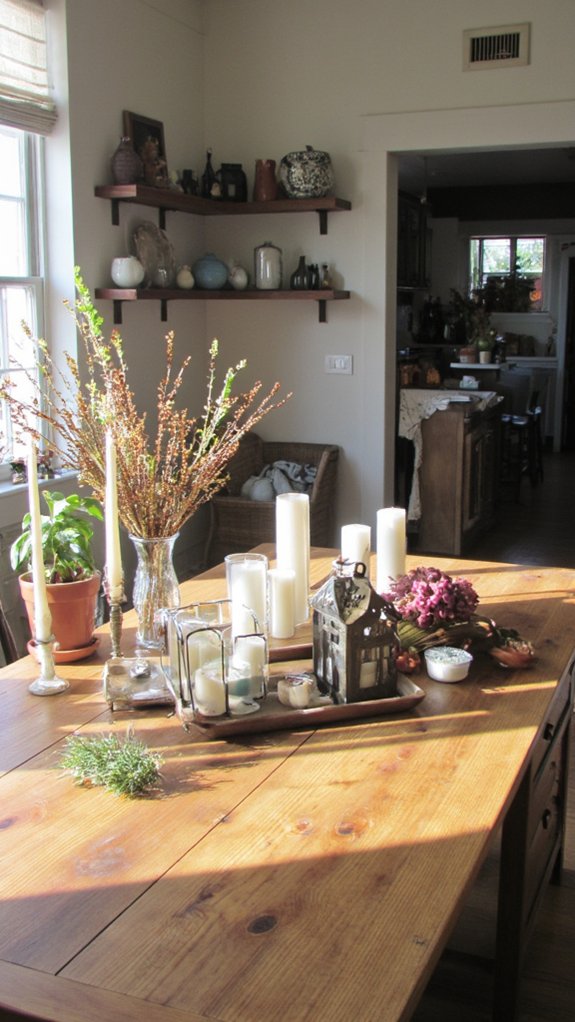 elegant candles enhance ambiance