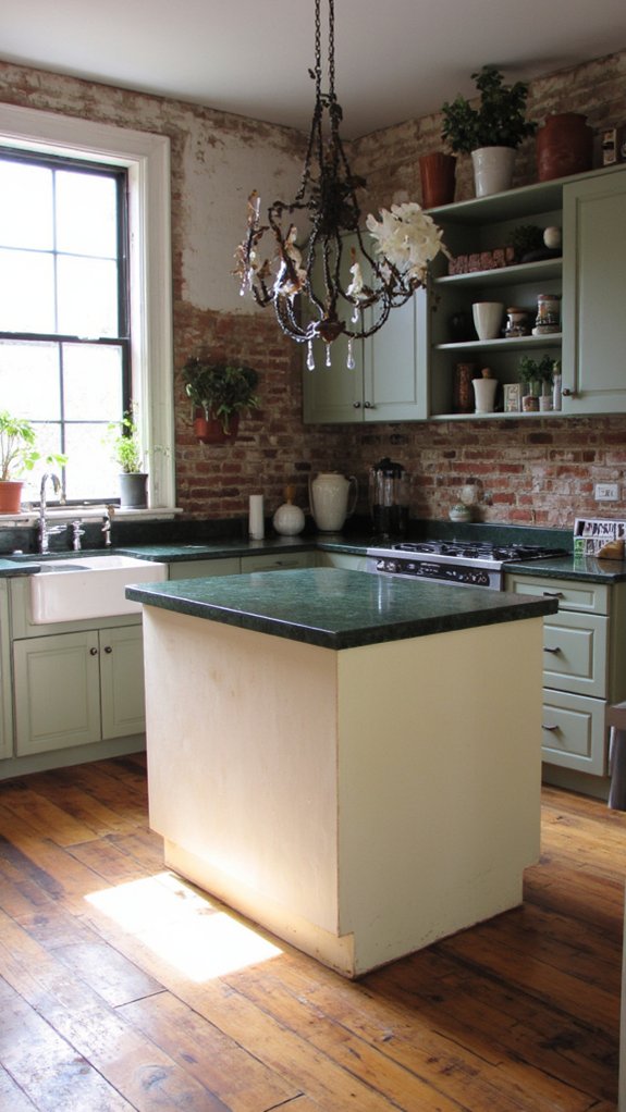 elegant cream deep green