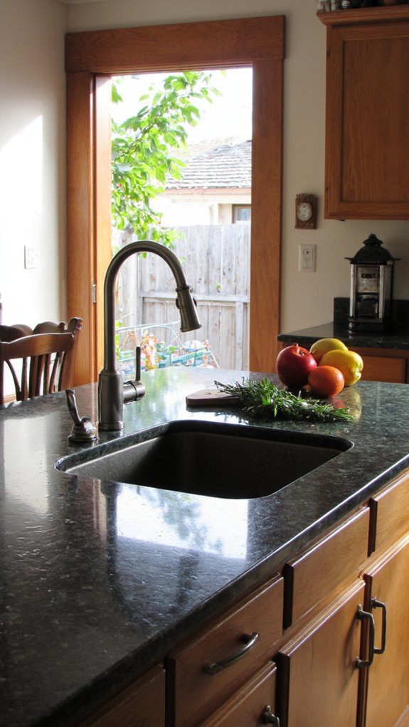 elegant functional glass island