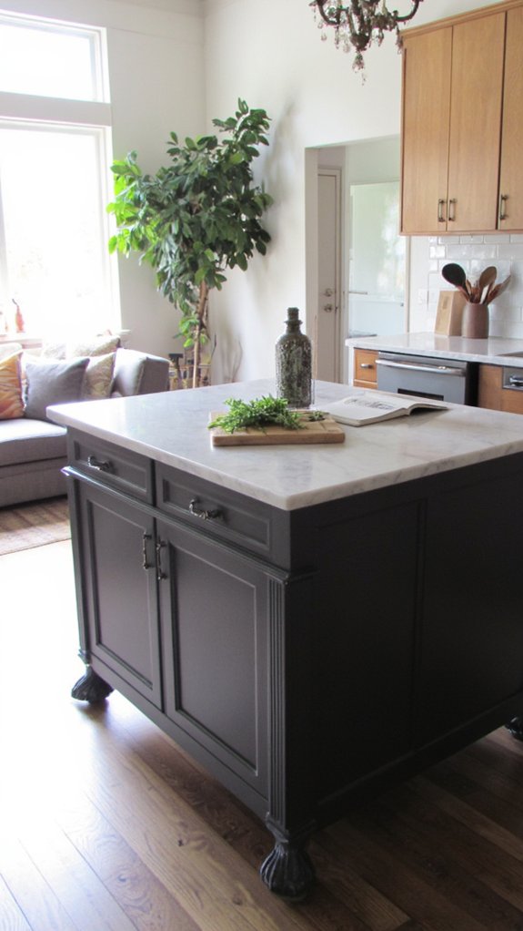 elegant gray island design