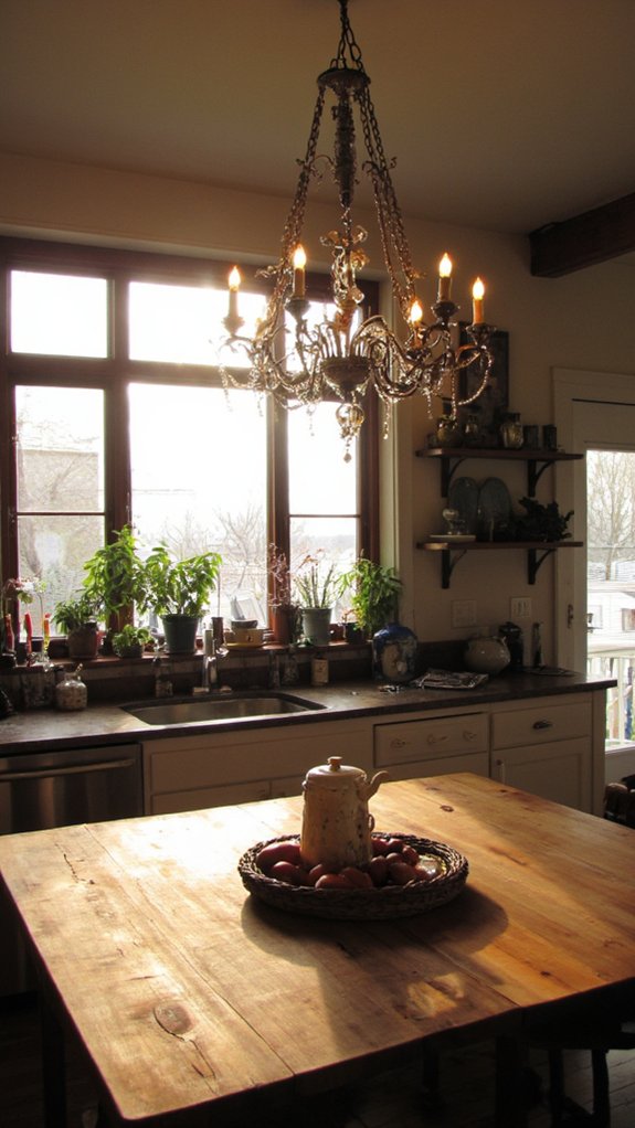 elegant kitchen island chandeliers