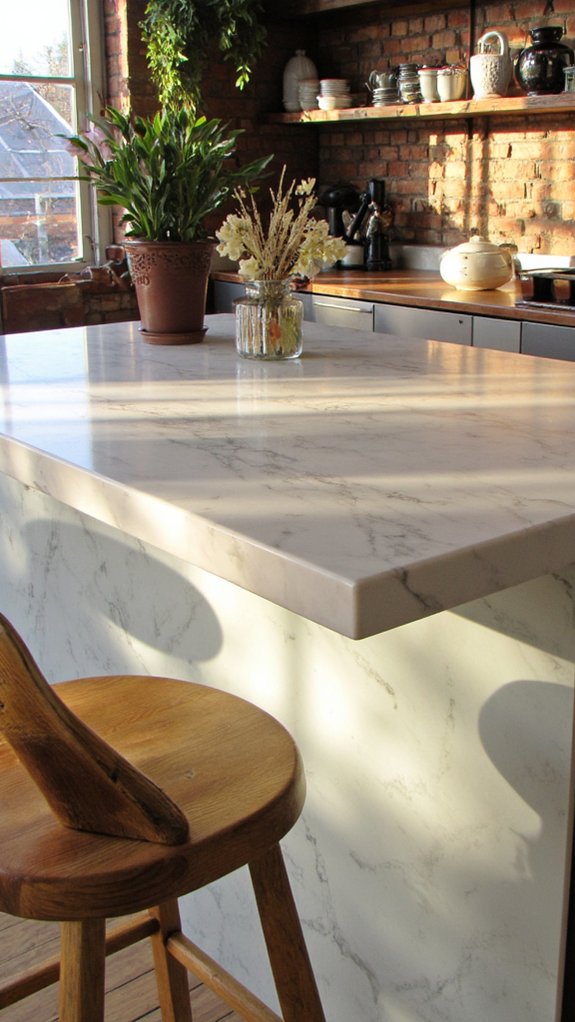 elegant quartz glass kitchen