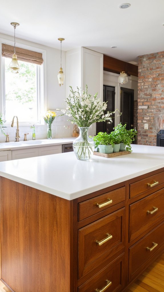 elegant white island design