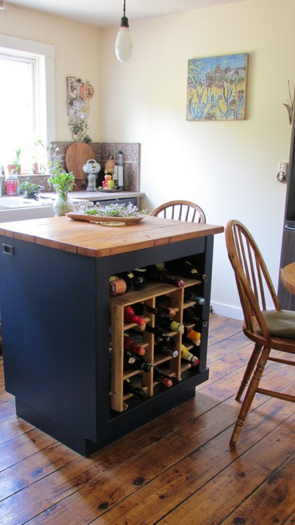 elegant wine rack addition