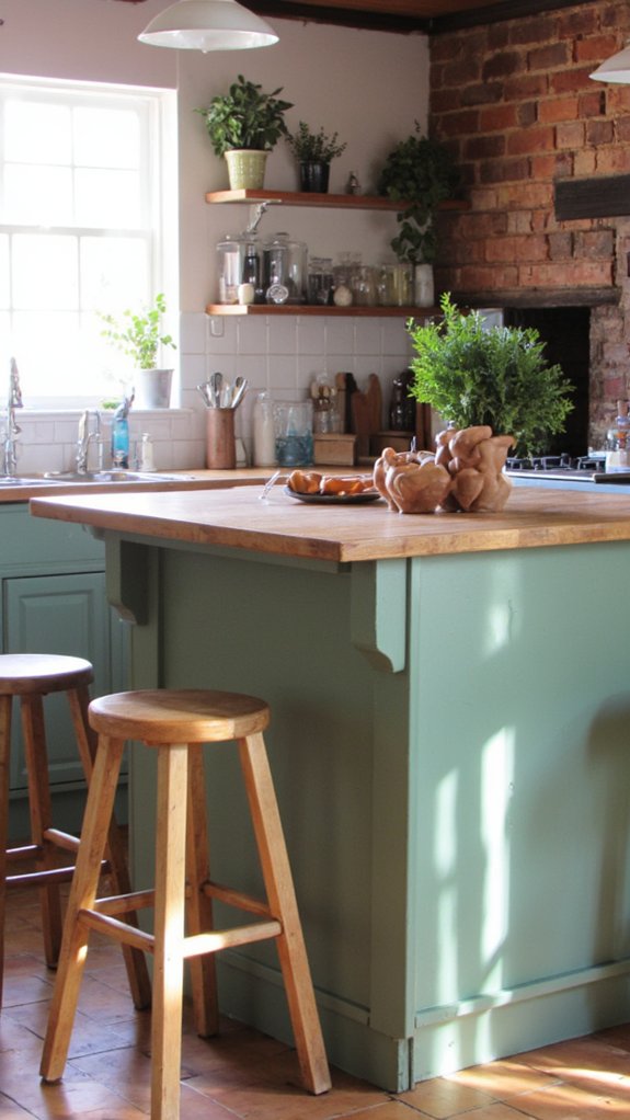 family gathering kitchen space