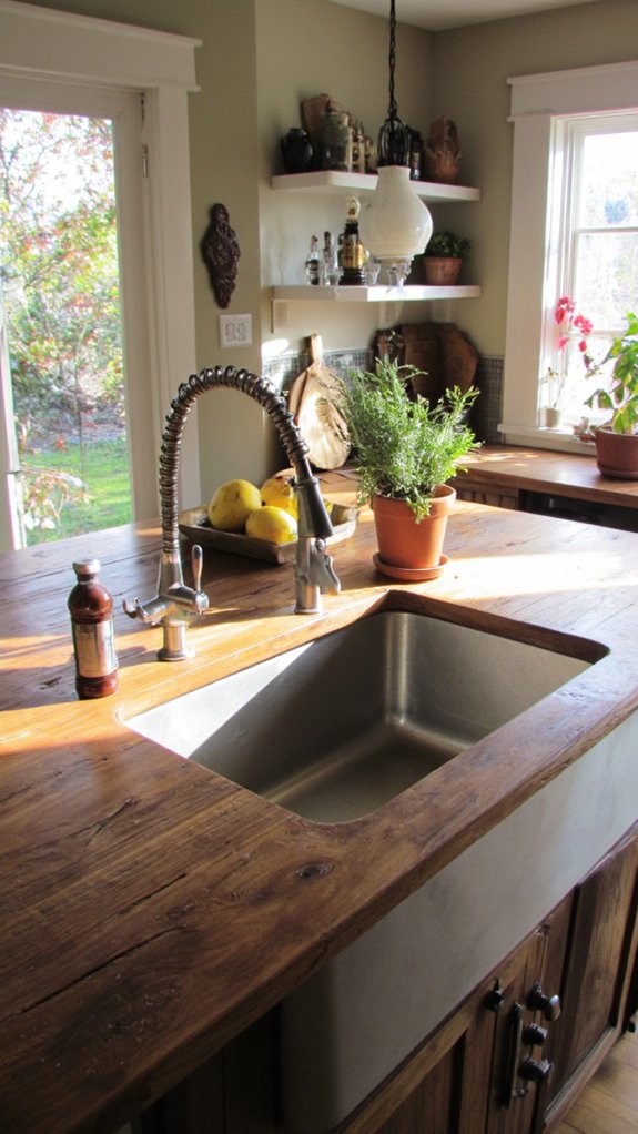 farmhouse sink kitchen island