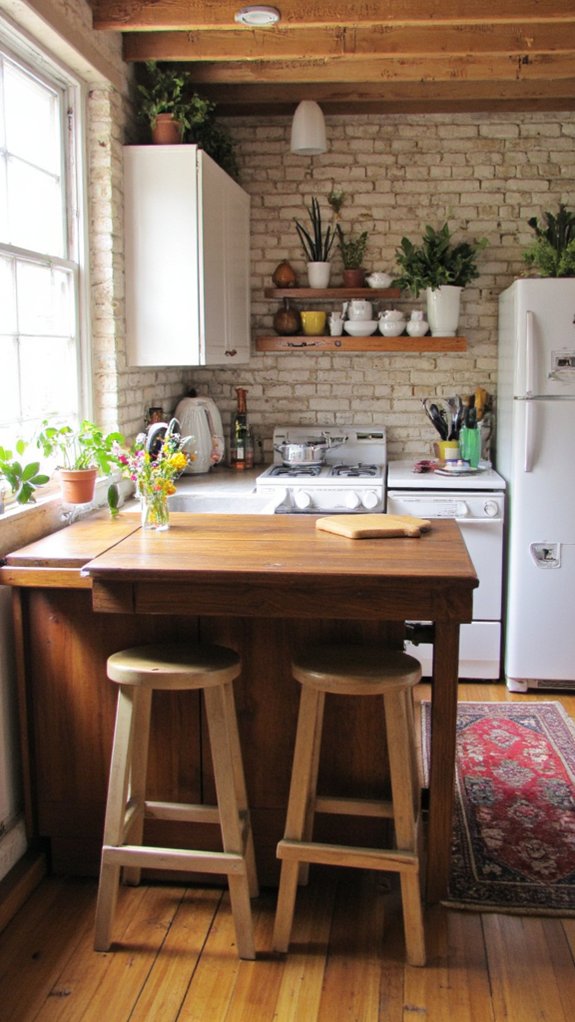 foldable kitchen island extension