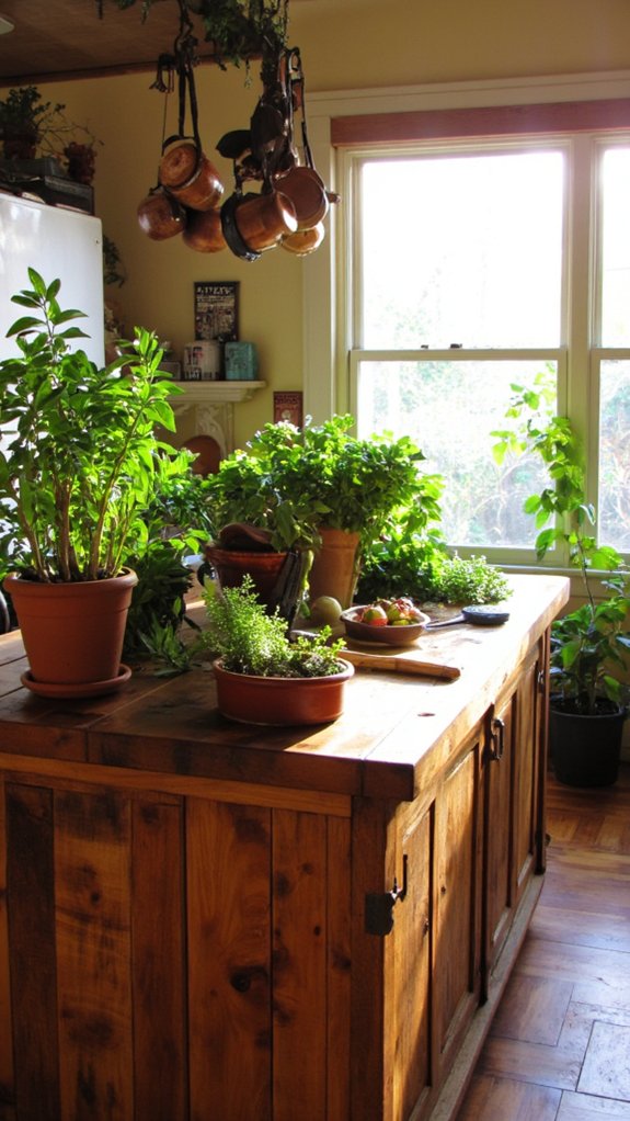 fresh herbs at home