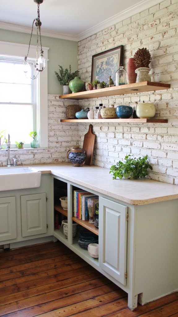 functional open shelf storage