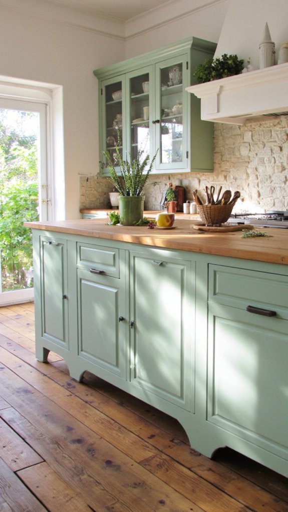 glass cabinets enhance light