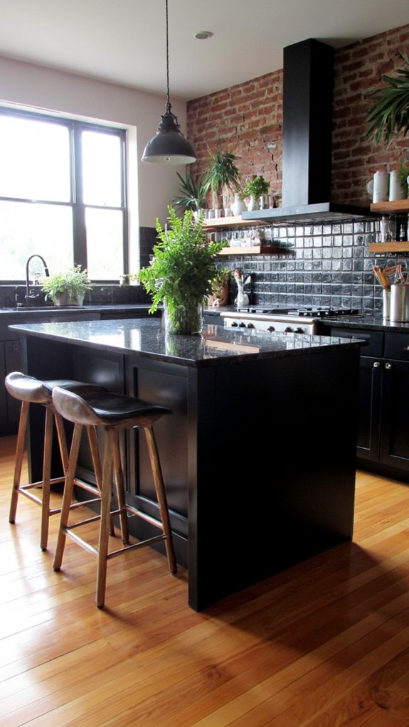 glossy luxury kitchen island