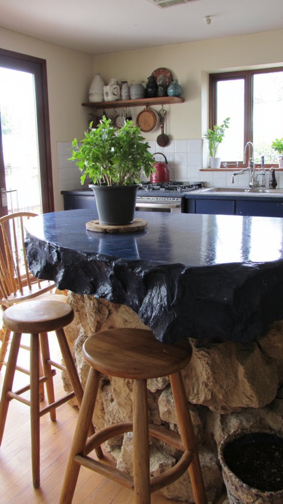 glossy modern rustic design