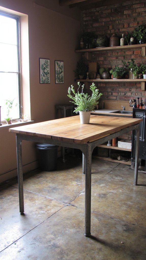 industrial chic kitchen functionality