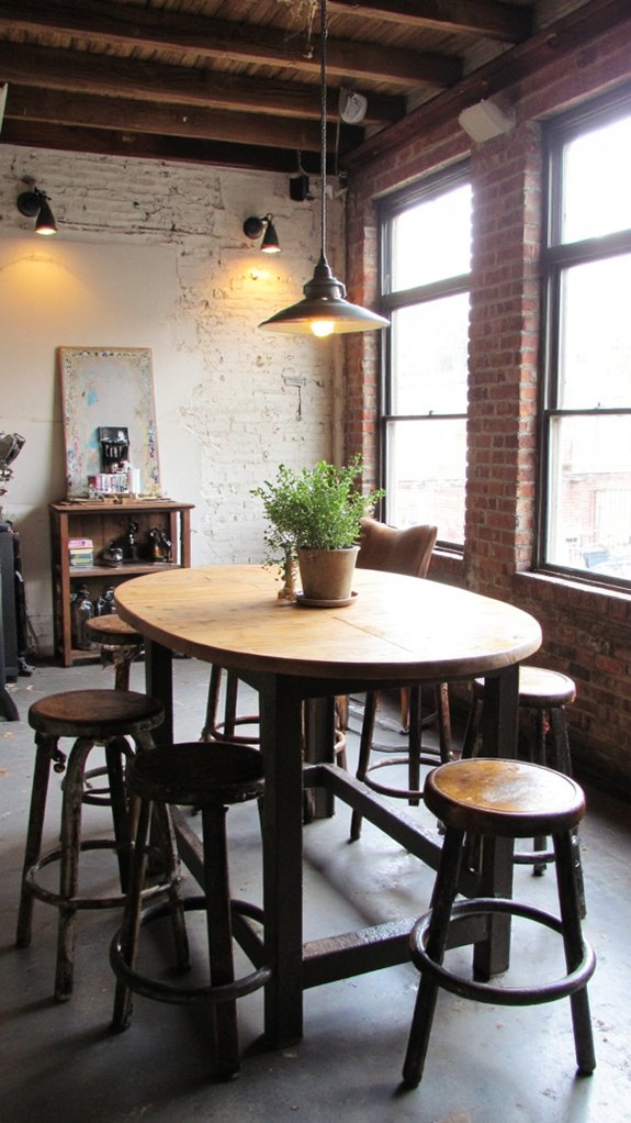 industrial chic kitchen island