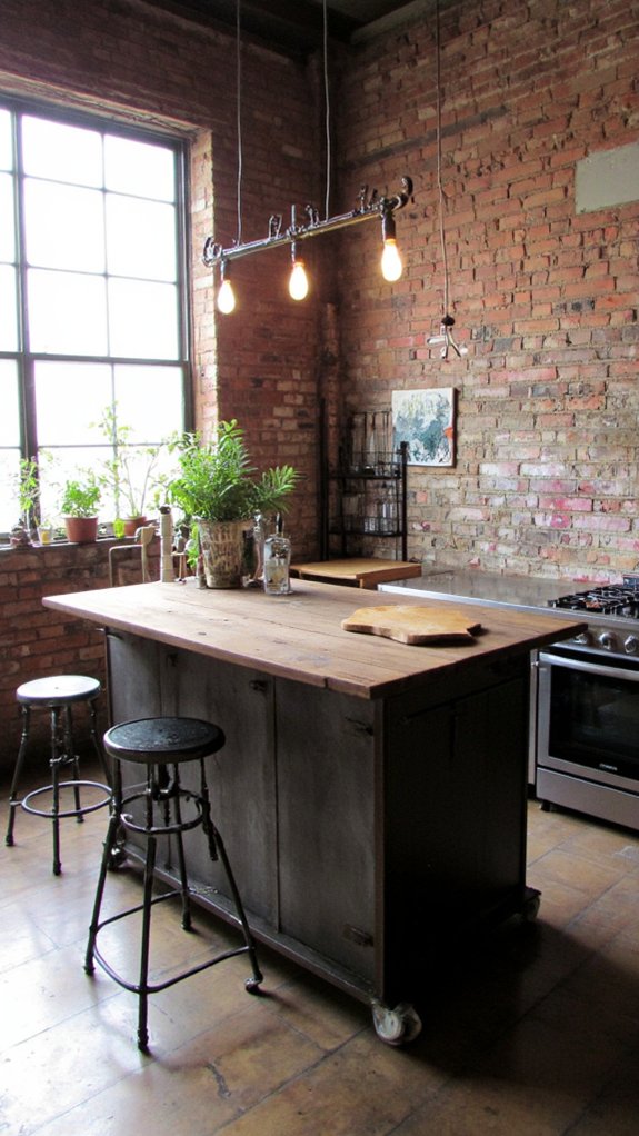 inviting industrial kitchen ambiance