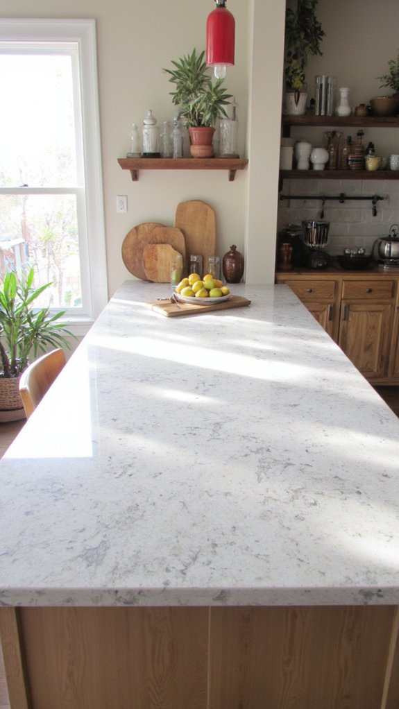 luxurious reflective quartz surfaces