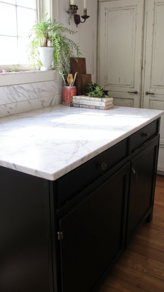 marble and black elegance