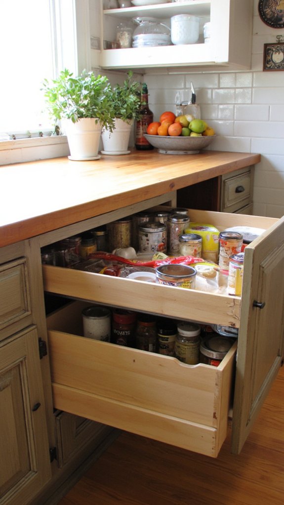 maximized kitchen storage solution