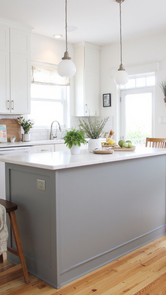 muted gray kitchen elegance