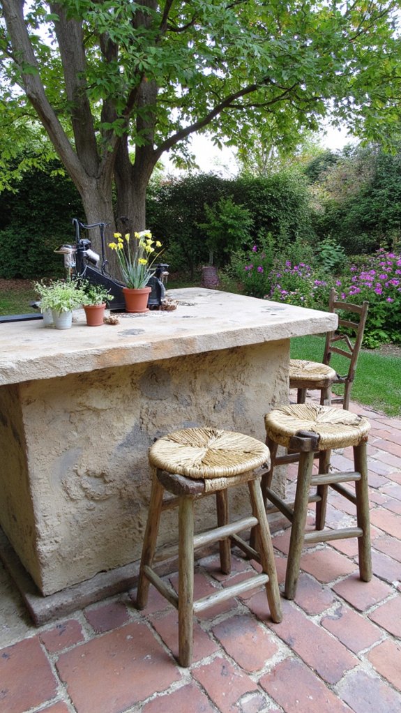 natural breezy kitchen seating