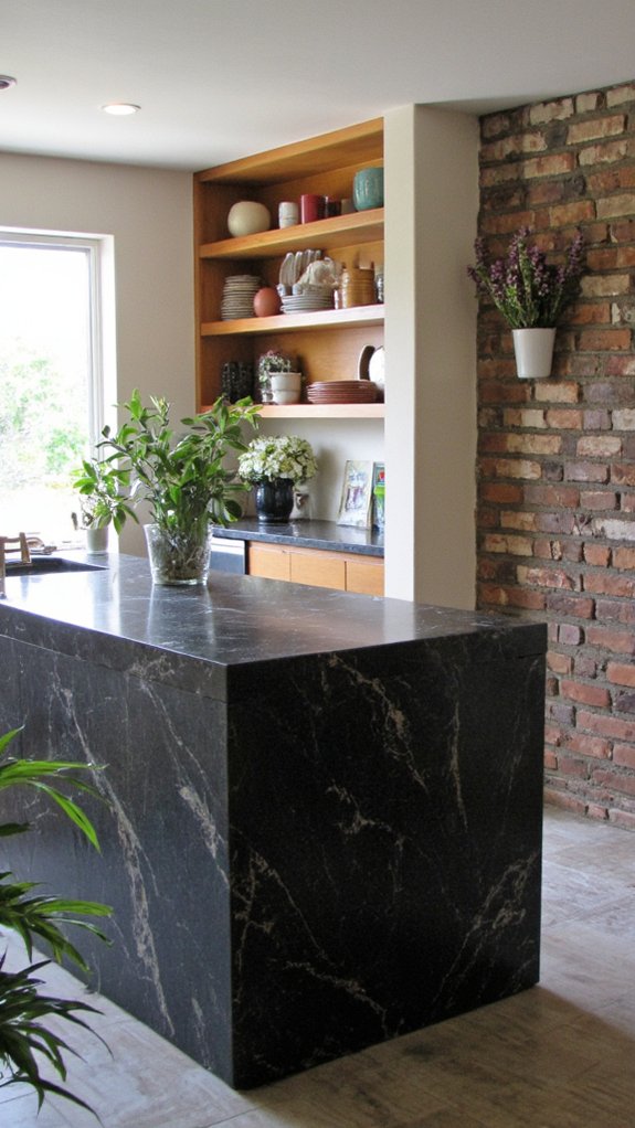 open shelving kitchen aesthetics