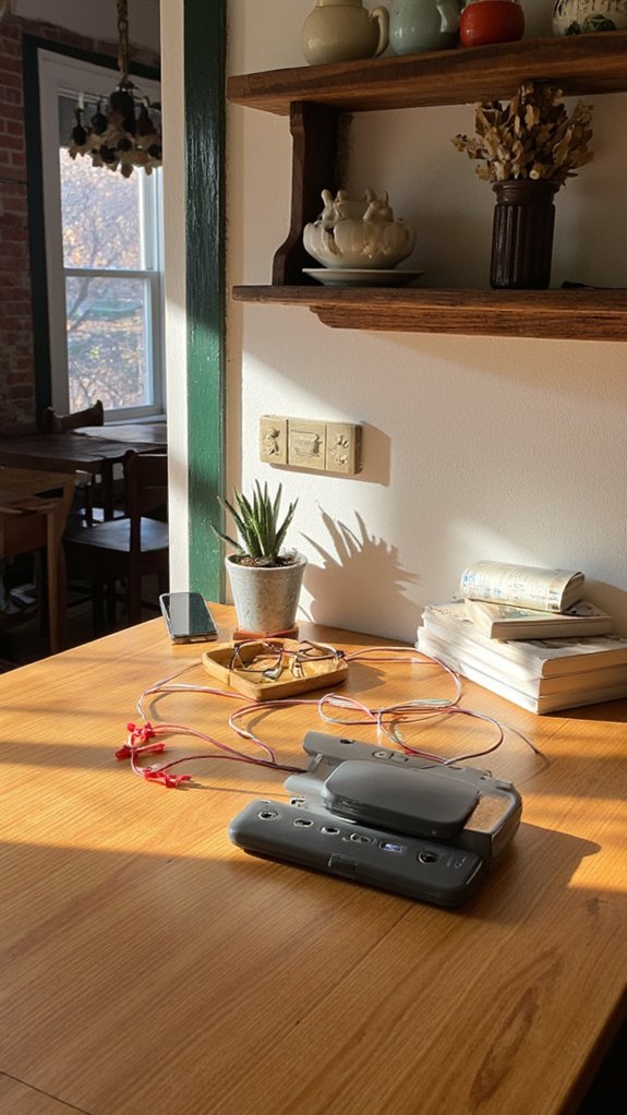 organized kitchen charging station