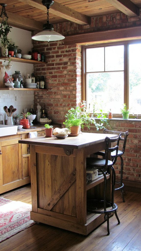 rustic kitchen island decor