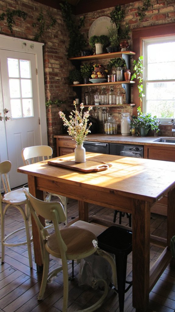 rustic kitchen island design