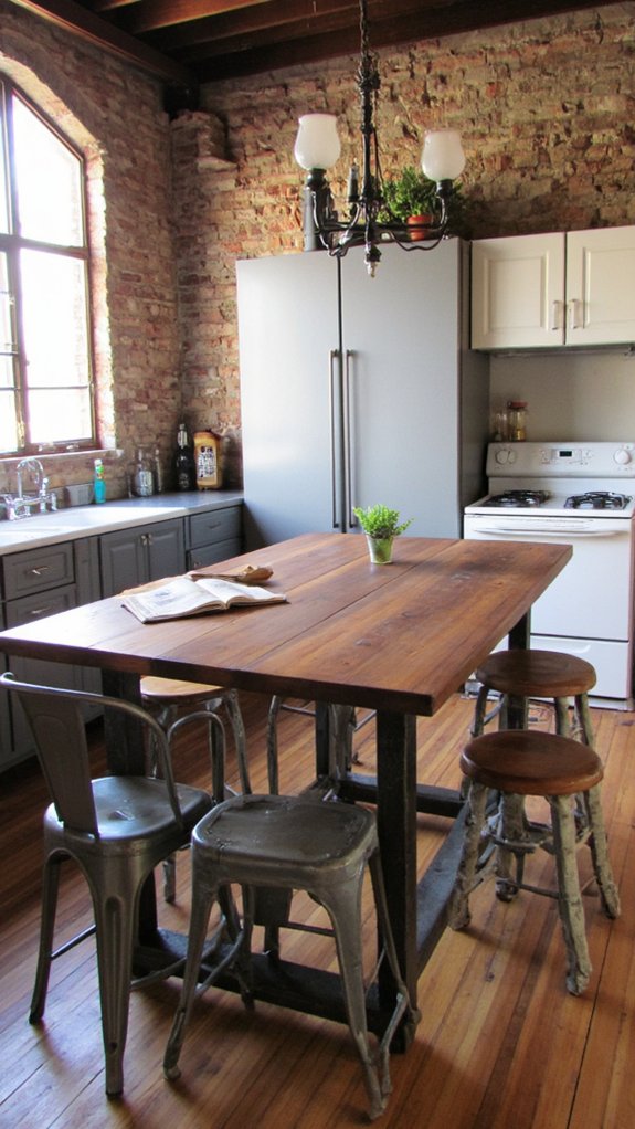 rustic modern kitchen island