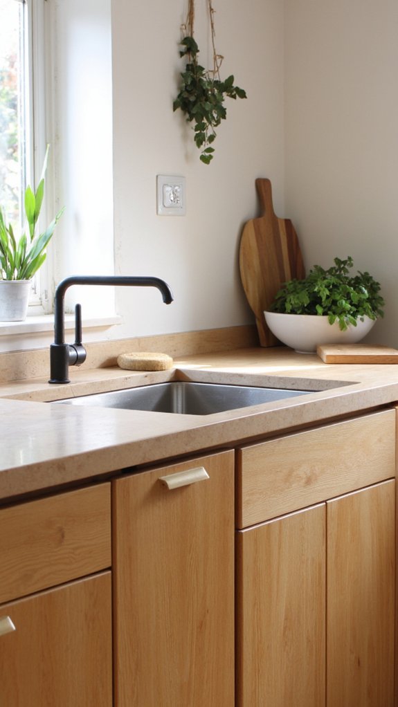 seamless minimalist kitchen design