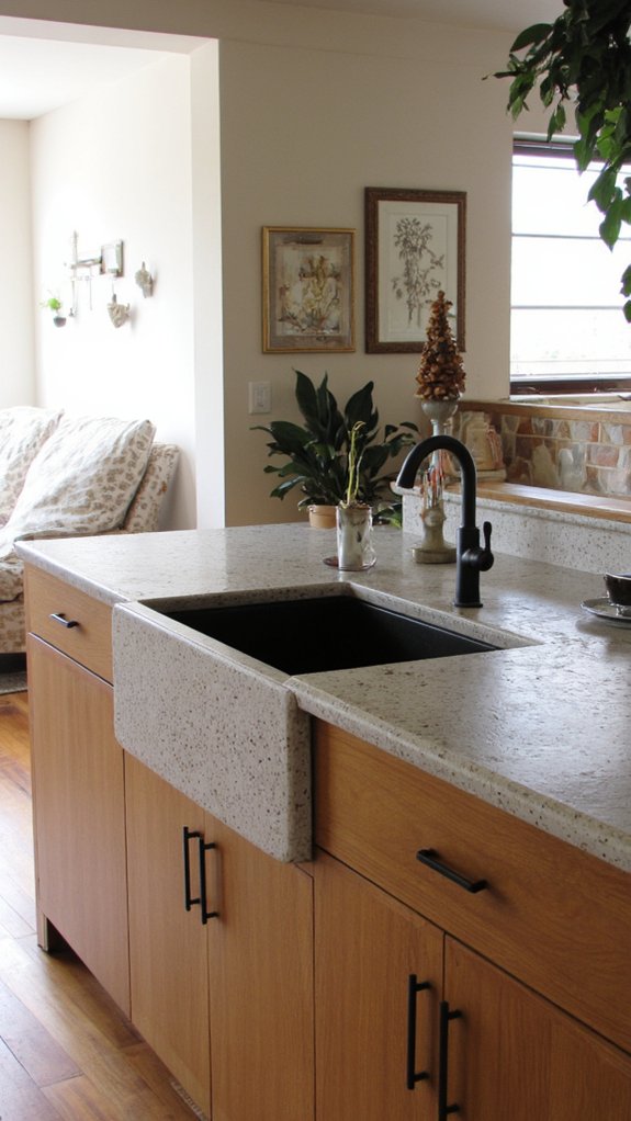 seamless sink modern aesthetic