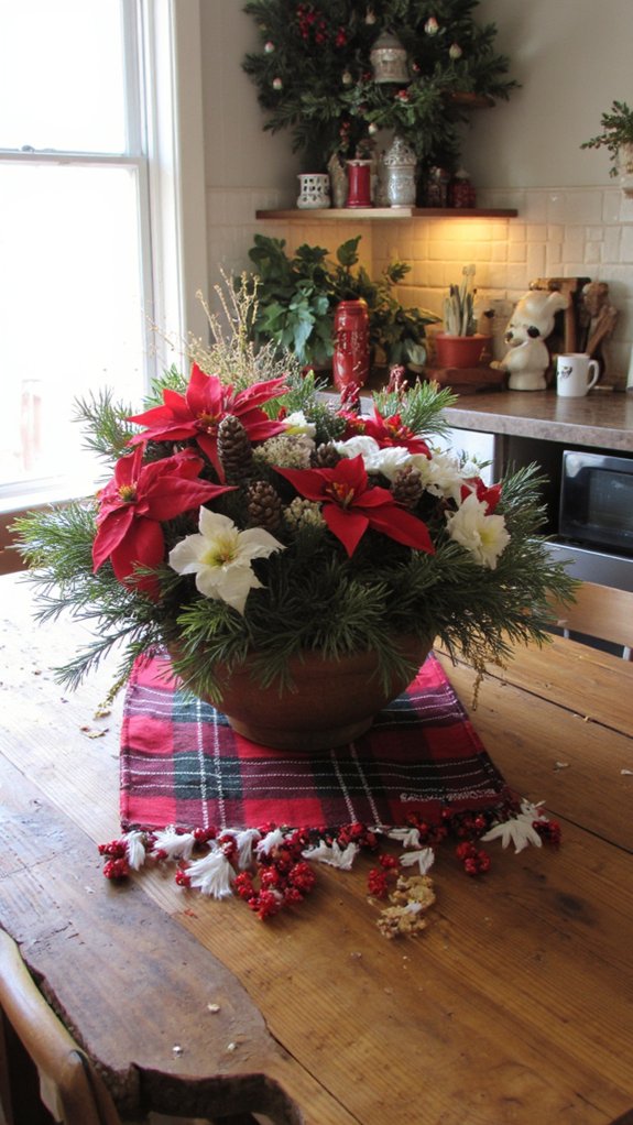 seasonal floral centerpiece decor