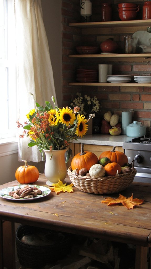 seasonal kitchen island decor