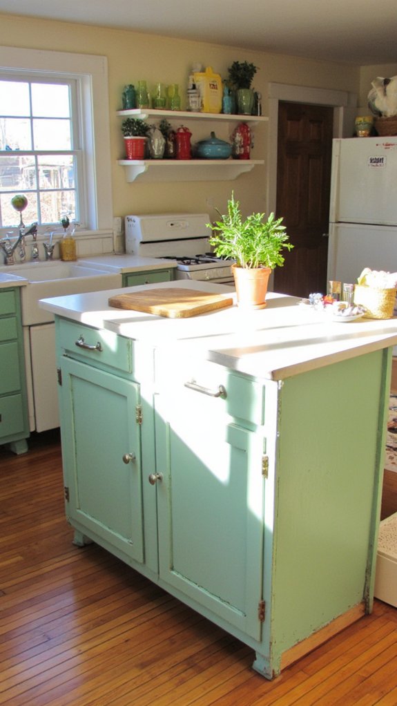 serene kitchen island colors
