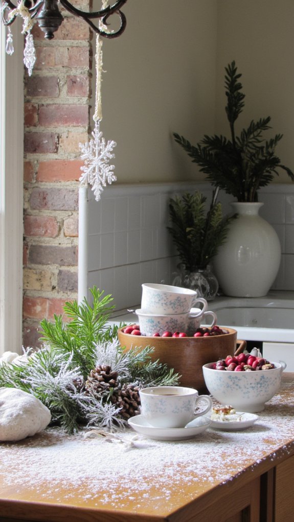serene winter wonderland decor