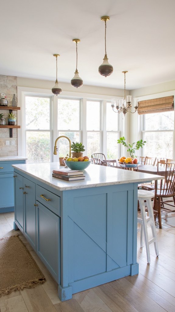 sky blue marble elegance