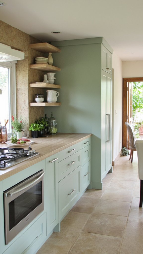 sleek sage green integration