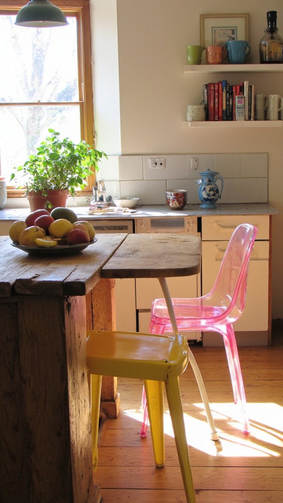 sleek transparent modern seating