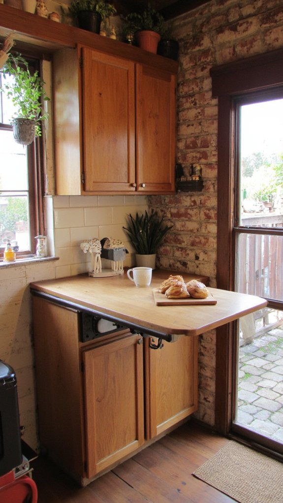 space saving breakfast bar solution